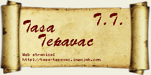 Tasa Tepavac vizit kartica